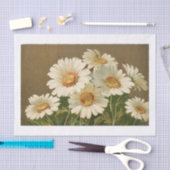 ヴィンテージデイジーティッシュペーパー 薄葉紙 (クラフト)