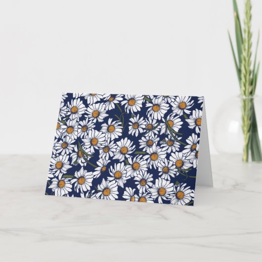 ヴィンテージデイジーデイジーガーデンパターンガーデナー カード (正面)