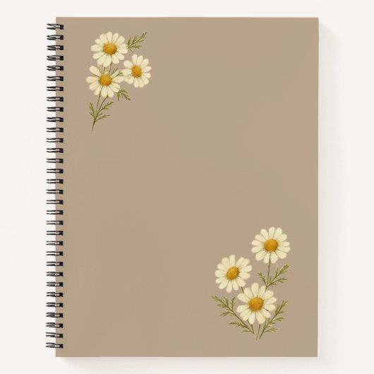 ヴィンテージデイジーノート | 新学期バディ ノートブック (正面)