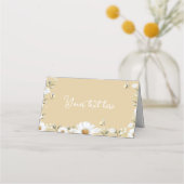 ヴィンテージデイジービーバースデーパーティー座席表 プレイスカード (裏面)