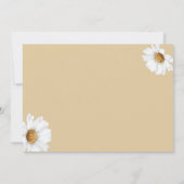 ヴィンテージデイジービー1歳の誕生日 招待状 (裏面)