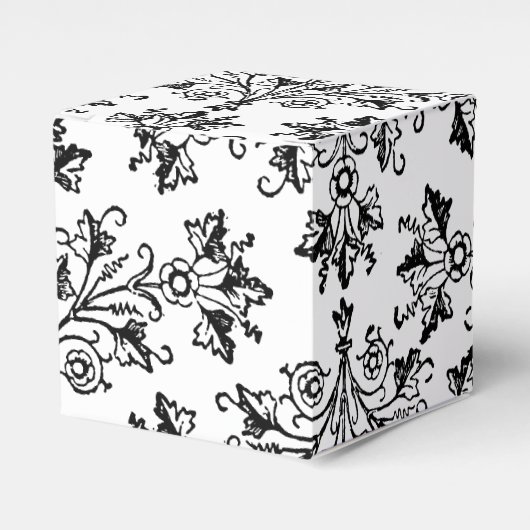 ヴィンテージデイジーフローラエッチング（ブラック） フェイバーボックス (正面サイド)