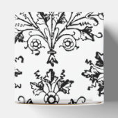 ヴィンテージデイジーフローラエッチング（ブラック） フェイバーボックス (上部)