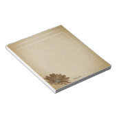 ヴィンテージデイジーワイルドフラワーオールド紙パーソナル ノートパッド (アングル)