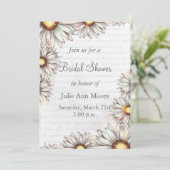 ヴィンテージデイジー書とブライダルシャワー 招待状 (スタンド正面)