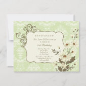 ヴィンテージデイジー第70~79回エレガントバースデーパーティー 招待状 (正面)