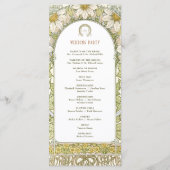 ヴィンテージデイジー結婚ズアールヌーボーバイミュシャ プログラム (裏面)