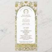 ヴィンテージデイジー結婚ズアールヌーボーバイミュシャ プログラム (正面)