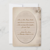 ヴィンテージデイジー結婚式招待状 招待状 (正面)