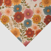 ヴィンテージデイジー花柄 薄葉紙 (詳細)