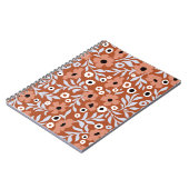 ヴィンテージデイジー花：抽象芸術背景。 ノートブック (左側)