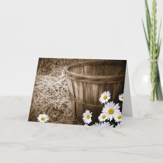 ヴィンテージデイジー カード (正面)