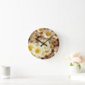 ヴィンテージデイジー ラウンド壁時計 (ホーム)