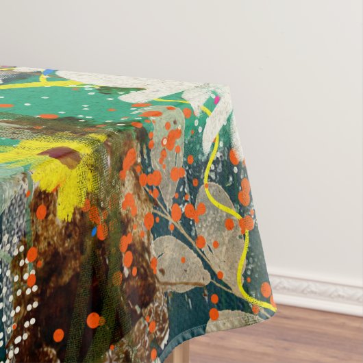 ヴィンテージデイジー-自然インスパイアフローラアート – テーブルクロス (インサイチュ)