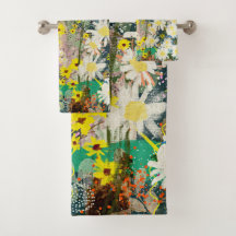 ヴィンテージデイジー-自然インスパイアフローラアート – 