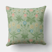 ヴィンテージデイジー- William Morrisフローラルパターン クッション (裏面)