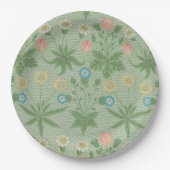 ヴィンテージデイジー- William Morrisフローラルパターン ペーパープレート (正面)