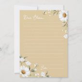 ヴィンテージデイジーBeeタイムカプセルノートメッセージカード サンキューカード (正面)