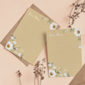 ヴィンテージデイジーBeeタイムカプセルノートメッセージカード サンキューカード