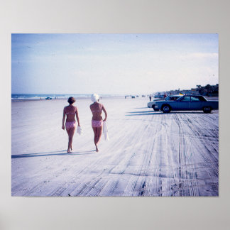 ヴィンテージデイトナビーチフロリダポスター ポスター