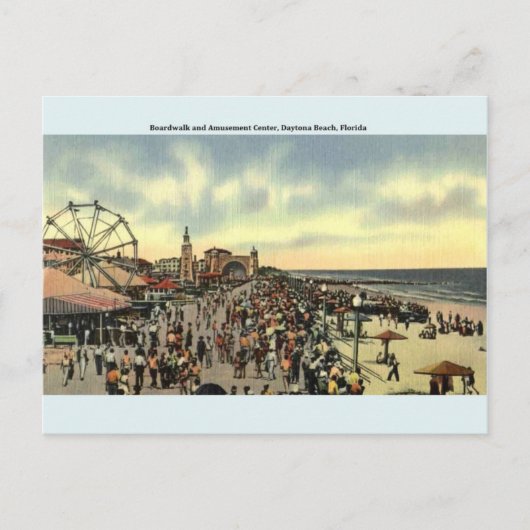 ヴィンテージデイトナビーチフロリダポストカード ポストカード (正面)
