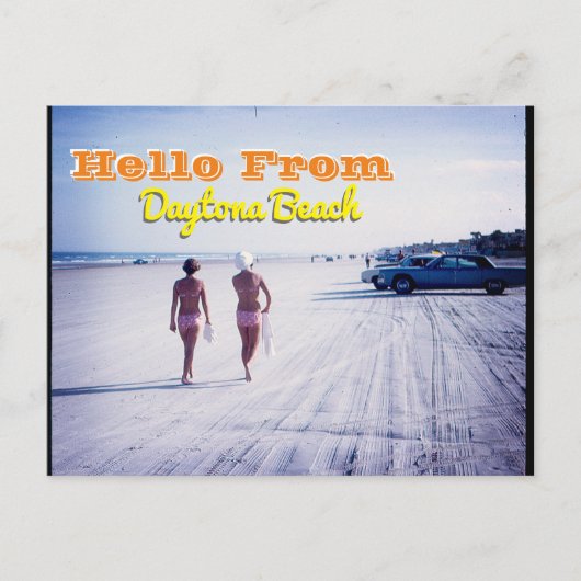 ヴィンテージデイトナビーチフロリダポストカード ポストカード (正面)