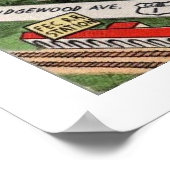 ヴィンテージデイトナビーチポスタープリント ポスター (角)