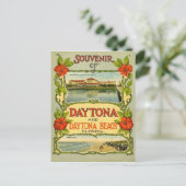 ヴィンテージデイトナビーチ葉書 ポストカード (スタンド正面)