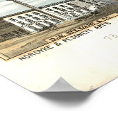 ヴィンテージデイトン・オハイオの地図（1870年） ポスター (角)