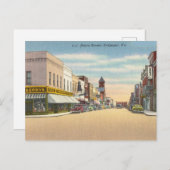 ヴィンテージデイビス通り、カルペパー、バージニア ポストカード (正面/裏面)