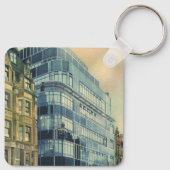 ヴィンテージデイリー表現建物オン艦隊通り キーホルダー (裏面)