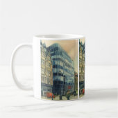 ヴィンテージデイリー表現建物オン艦隊通り コーヒーマグカップ (左)