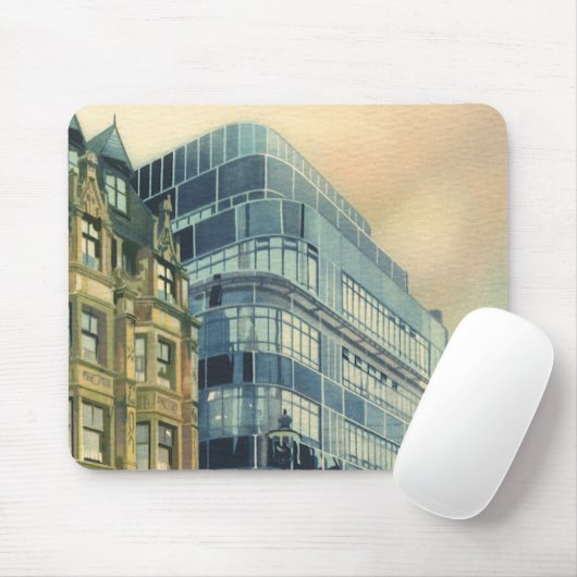 ヴィンテージデイリー表現建物オン艦隊通り マウスパッド (マウス)