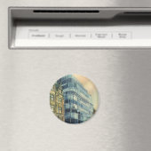 ヴィンテージデイリー表現建物オン艦隊通り マグネット (インサイチュ (食洗機))