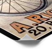 ヴィンテージデカウビルサイクルサイクリング広告アートポスター ポスター (角)