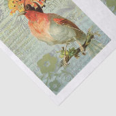 ヴィンテージデカカラフルップアートバード 薄葉紙 (詳細)