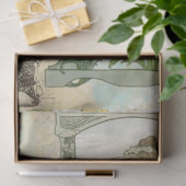 *~*ヴィンテージデカップウーマンアールヌーボーAR23 薄葉紙 (ギフト)