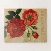 ヴィンテージデカップエフェメラバラ ジグソーパズル (横)
