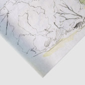 ヴィンテージデカップカントリーフランスのシャトー 薄葉紙 (詳細)