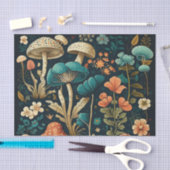 ヴィンテージデカップキノコ&フローラコレクション 薄葉紙 (クラフト)