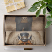 ヴィンテージデカップステームパンクキツネ 薄葉紙 (ギフト)