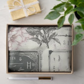 ヴィンテージデカップバタフライアイボリーピンクアーティスト 薄葉紙 (ギフト)