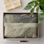 ヴィンテージデカフランスのップキャッスルカントリー側 薄葉紙 (ギフト)