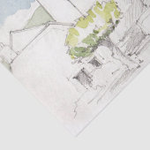 ヴィンテージデカフランスのップシャトー地方 薄葉紙 (詳細)