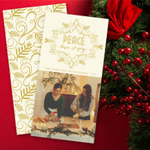 ヴィンテージデコの葉フレームピース愛の喜び写真