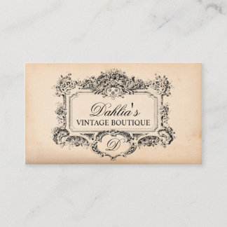 ヴィンテージデコエレガントレーションファッションブティック 名刺