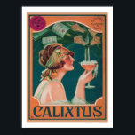 ヴィンテージデコカリクストゥシャンパンポスター ポスター<br><div class="desc">1920年代，アールデコ,  Calixtus Champagne広告ポスター。5つのサイズとキャンバスで利用可能。</div>