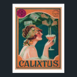 ヴィンテージデコカリクストゥシャンパンポスター ポスター<br><div class="desc">1920年代，アールデコ,  Calixtus Champagne広告ポスター。5つのサイズとキャンバスで利用可能。</div>