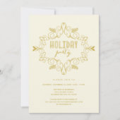 ヴィンテージデコクラシックリーフ招待状 招待状 (正面)