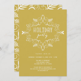 ヴィンテージデコクラシックリーフ招待状 招待状